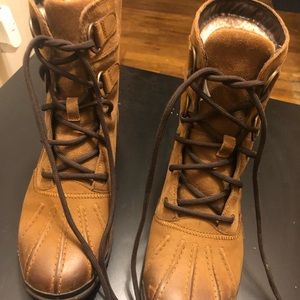 UGG fur lined weatherproof combat boots